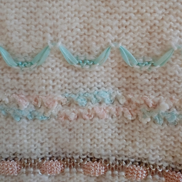 Vintage Short Sleeve Knit Sweater Cottagecore - Picture 6 of 7